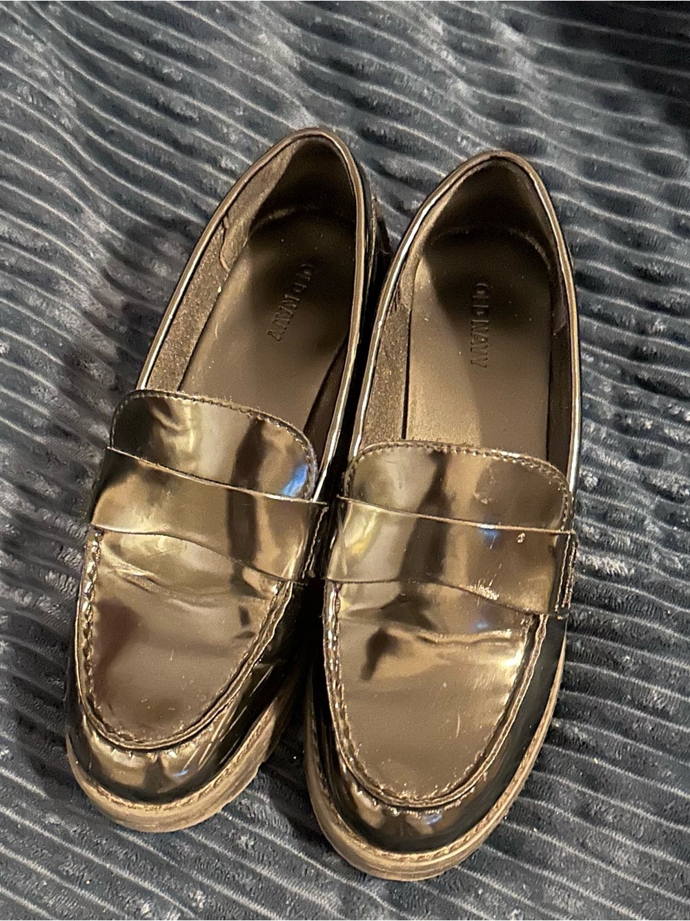 Old Navy Black Patent Loafers for Women